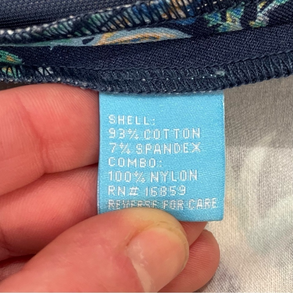 J. McLaughlin Women’s Masie Phoenix Paisley Pencil Skirt Short Navy Blue Size 2 - Picture 7 of 9